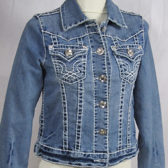 denim bling jacket